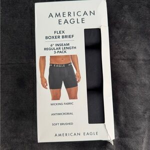 American Eagle Outfitters Black Flex Boxer Briefs 3-Pack